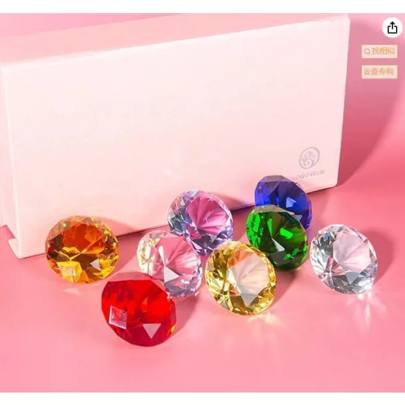 Leárazás!  Nagy méretű csiszolt kristály gyöngy. 30x20mm.