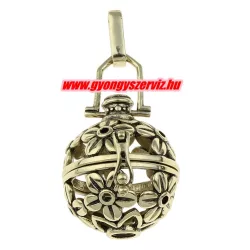   Leárazás! Angyalhívó medál. 25x25x20mm. Antik bronz szín.