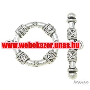 5 szett. Karkötő kapocs. Ékszer zár. Antik ezüst szín.   Legjobb ár!