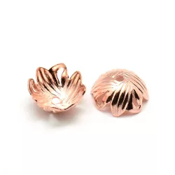 20db gyöngykupak. 10x4mm. Rózsaarany szín.