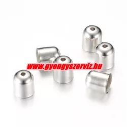 20db. Végzáró elem. 7x6mm. Platina szín.