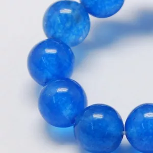 Jade ásványgyöngy. Égkék. 8mm. 