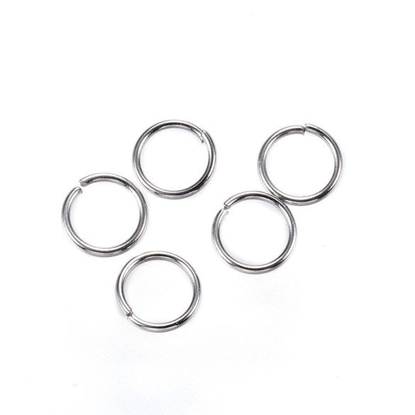 100db. Acél, nyitott szerelőkarika. 5x0.6mm.
