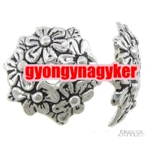 20db gyöngykupak. Fémgyöngy. 11.8x11.8x3mm. Antik ezüst szín. Leárazva!