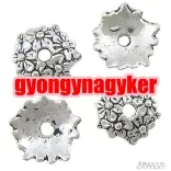 20db gyöngykupak. Fémgyöngy. 11.8x11.8x3mm. Antik ezüst szín. Leárazva!
