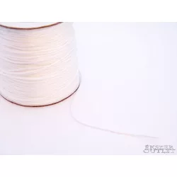 Shamballa fonal. Nylon fonal. 0.8mm. Fehér.    10m/tekercs.