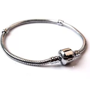 Pandora stílusú karkötő alap. 20cm. Platina szín.