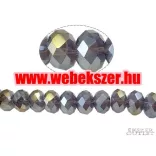 Kiárusítás!  20db. Csiszolt üveggyöngy. 6x8mm. 10 szín! Válassz színt! Mindig akcióban!