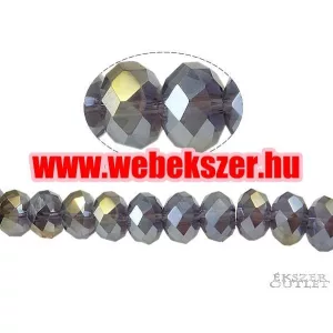 Kiárusítás!  20db. Csiszolt üveggyöngy. 6x8mm. 10 szín! Válassz színt! Mindig akcióban!