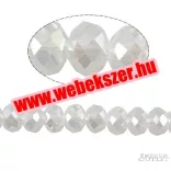 Kiárusítás!  20db. Csiszolt üveggyöngy. 6x8mm. 10 szín! Válassz színt! Mindig akcióban!