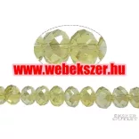 Kiárusítás!  20db. Csiszolt üveggyöngy. 6x8mm. 10 szín! Válassz színt! Mindig akcióban!