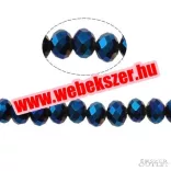 Kiárusítás!  20db. Csiszolt üveggyöngy. 6x8mm. 10 szín! Válassz színt! Mindig akcióban!