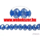 Kiárusítás!  20db. Csiszolt üveggyöngy. 6x8mm. 10 szín! Válassz színt! Mindig akcióban!