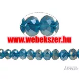 Kiárusítás!  20db. Csiszolt üveggyöngy. 6x8mm. 10 szín! Válassz színt! Mindig akcióban!