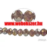 Kiárusítás!  20db. Csiszolt üveggyöngy. 6x8mm. 10 szín! Válassz színt! Mindig akcióban!