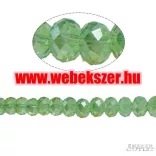 Kiárusítás!  20db. Csiszolt üveggyöngy. 6x8mm. 10 szín! Válassz színt! Mindig akcióban!