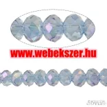 Kiárusítás!  20db. Csiszolt üveggyöngy. 6x8mm. 10 szín! Válassz színt! Mindig akcióban!