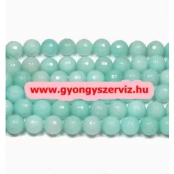 Amazonit ásványgyöngy .  8mm. Leárazva !