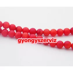 Korall gyöngy. 6mm.