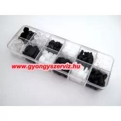   Cseh gyöngy.  Mix. Fekete - fehér. 170g + ajándék doboz! Mindig akcióban!
