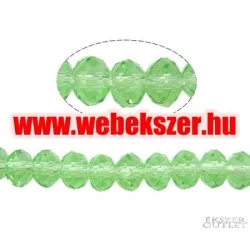   Kiárusítás!  20db. Csiszolt üveggyöngy.  Világoszöld. Mindig akcióban!