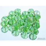 Kiárusítás!  20db. Csiszolt üveggyöngy.  Világoszöld. Mindig akcióban!