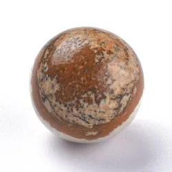   Képjáspis ásványgyöngy. Marokkő, harmónia gyöngy. 18mm.
