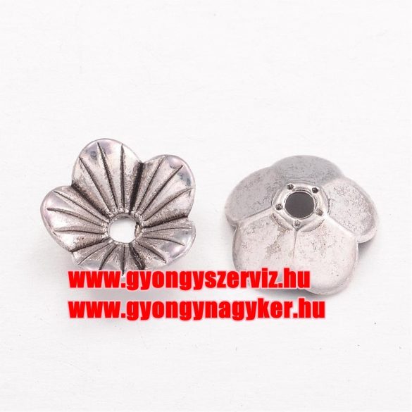 20db gyöngykupak. 10x3mm. Antik ezüst szín.