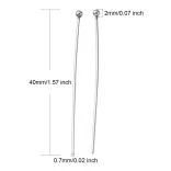 20db. Acél, gömbfejű szerelő pálca. 40x0.7mm.