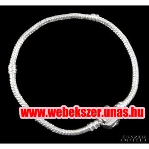 Pandora stílusú fém karkötő. Karkötő alap. 20 cm.