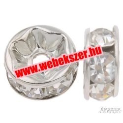   10db. Köztes gyöngy. Rondell . Kristály gyöngy. 7x3mm.   Leárazva!