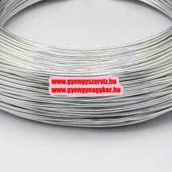 Alumínium ékszerdrót. 0.5-0.6mm. Világosszürke. 10m.
